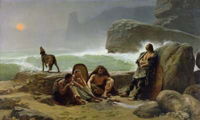 The Gaulish Coastguards, 1888 by Jean Jules Antoine Lecomte du Nouy